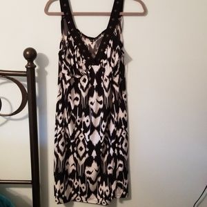 Black and White Printed Dress XL